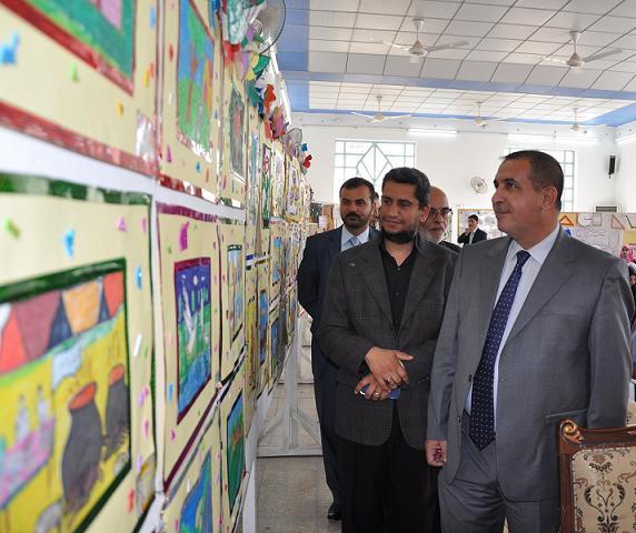 مديرية الوقف الشيعي في النجف الأشرف تقيم المعرض الفني السنوي الثاني