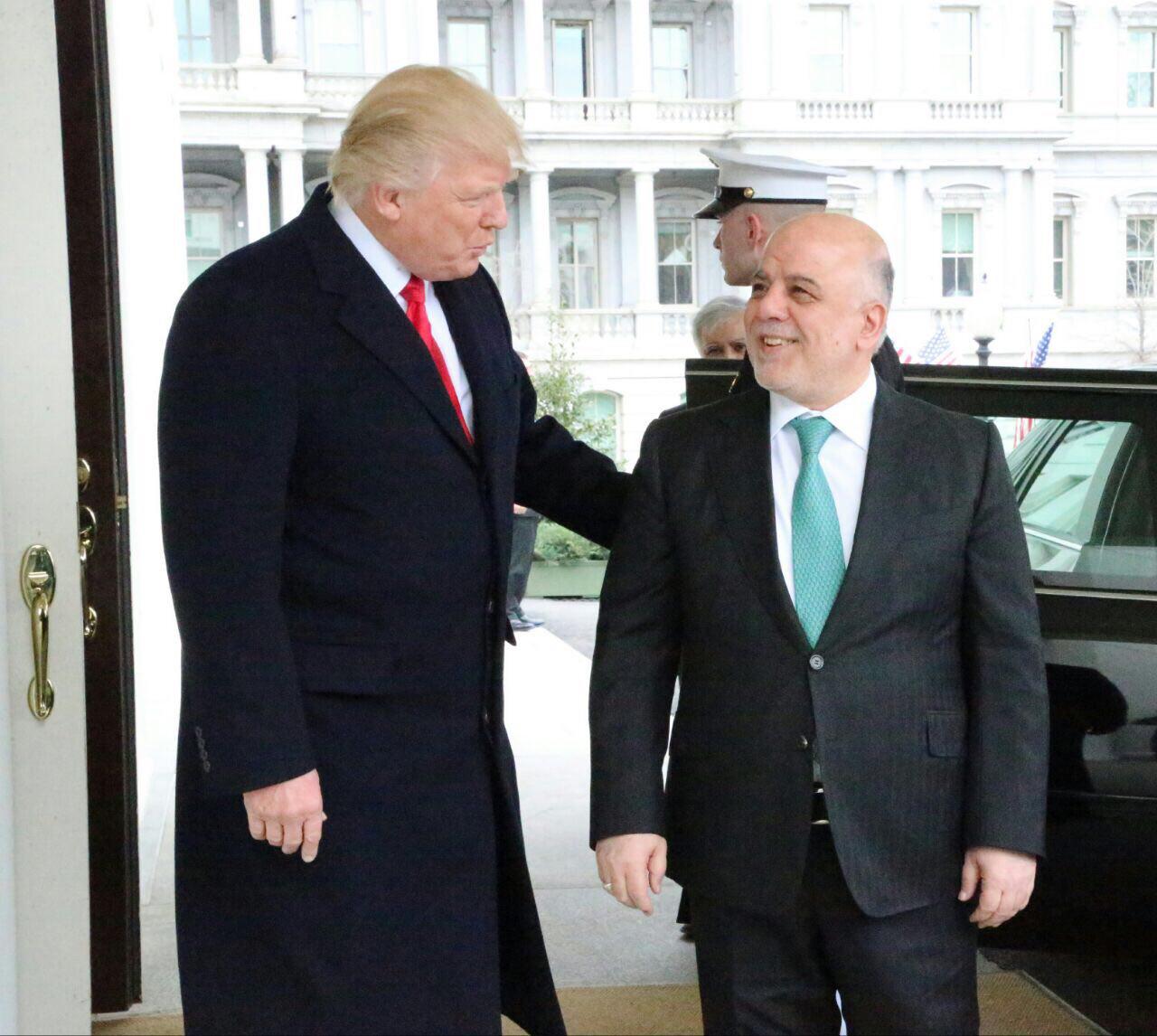 بعد لقاءه الملك السعودي .. العبادي يتلقى اتصالاً من ترامب
