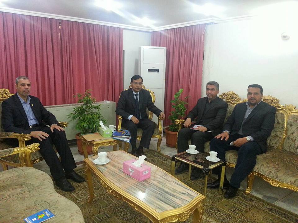 وفد من العتبة الحسينية يتباحث مع السفير الهندي لفتح قنصلية في كربلاء