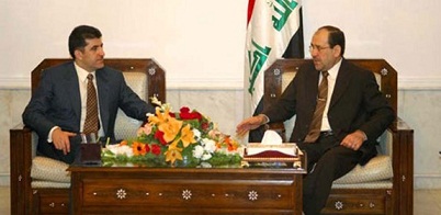 المالكي وبارزاني يوقعان على 7 نقاط تنهي مقاطعة الاكراد لجلسات مجلسي النواب والوزراء