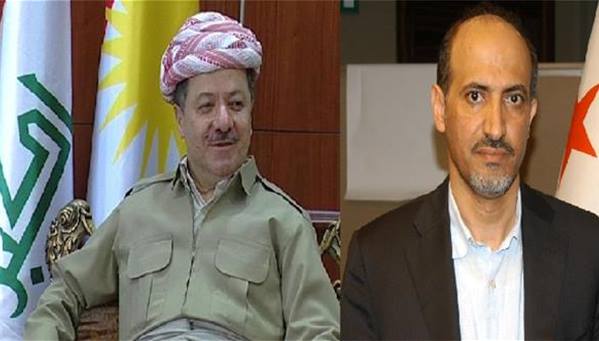 بارزاني يجتمع بأحمد الجربا في باريس ويعلن رفضه للمالكي