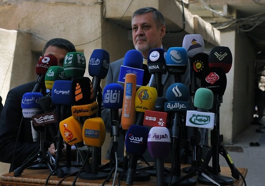 المرجع السيستاني لممثل بان كي مون :المرجعية تهتم بما يجري في البلاد وستتدخل اذا دعت الضرورة