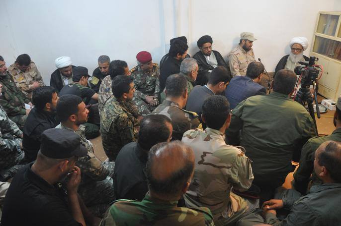 المرجع النجفي يتهم الحكومة بالتقصير في دعم الحشد الشعبي