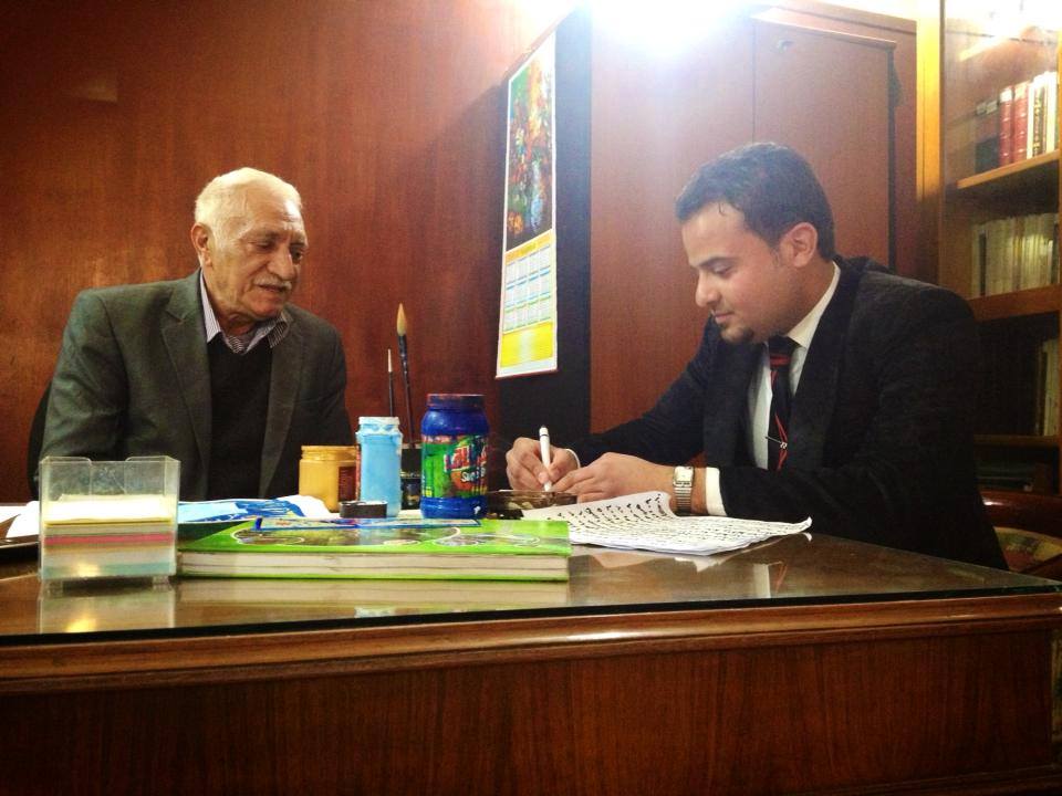 الخطاط حسام الشلاه لوكالة نون : خط الثلث أجمل الخطوط وأبهاها كونه يقبل المد والتشكيل.