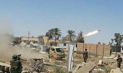 ابطال لواء علي الاكبر بالتنسيق مع طيران الجو يصدون تحشد لداعش باتجاه الصينية