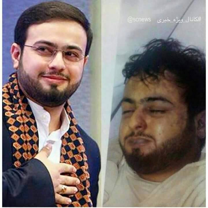 بالصورة :الشهيد القارئ ‫‏الايراني‬ محسن حاجى بعد استشهاده في حادثة منى الدامية