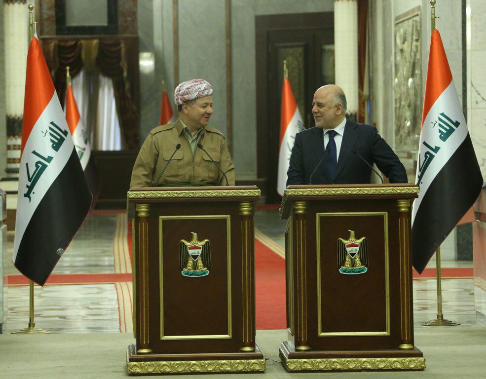 خبير قانوني: العبادي وبارزاني خالفا البروتوكول