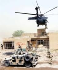 القوات الأمريكية تقوم بانزال جوي جنوب كربلاء وتعتقل احد المواطنين