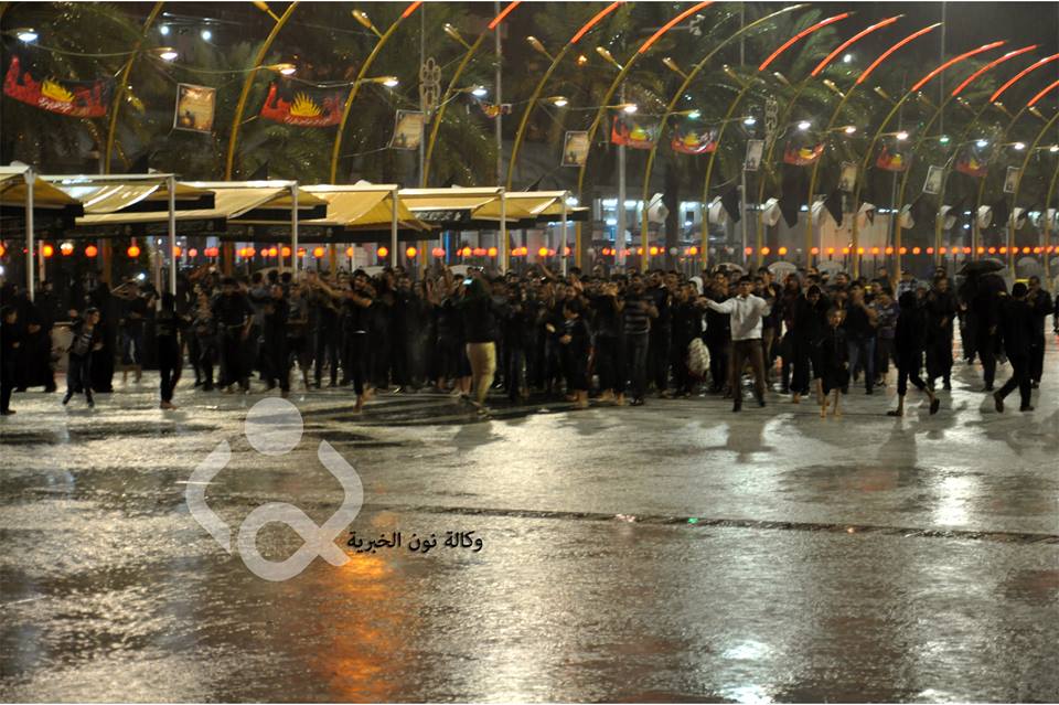 بالصور:هطول امطار غزيرة في ‫‏كربلاء‬ مساء الخميس