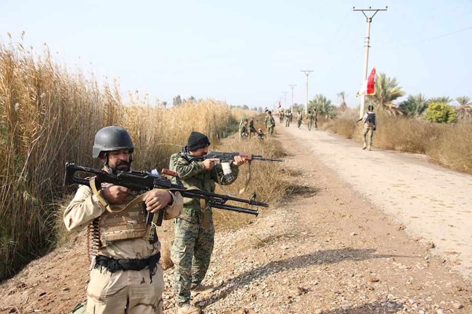 بالصور:لواء علي الاكبر التابع للعتبة الحسينية يحرر الكثير من الاراضي من دنس داعش ويفكك عبوات