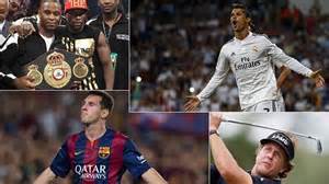 من هم الرياضيون العشرة الأعلى دخلاً في العالم للعام 2014 ؟!