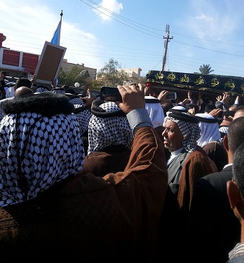 كربلاء :تشييع امير قبيلة بني سعد الى مثواه الاخير +صور