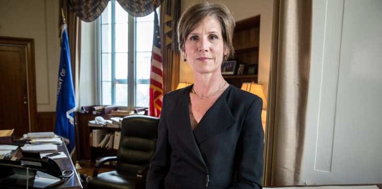 اقالة وزيرة العدل الاميركية بالوكالة لرفضها تطبيق قرار ترمب