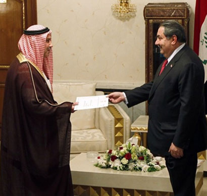تقرير مصور لتقديم  السفير السعودي  أوراق اعتماده إلى وزير الخارجية هوشيار زيباري