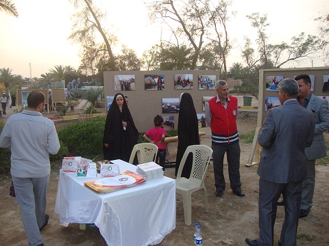 كربلاء :جمعية الهلال الاحمر العراقي تشارك في معرض لمنظمات المجتمع المدني