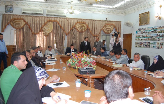 الطريحي يدعو لتشكيل قسم بلدي سابع يعنى بامور التنظيف لمناطق البستنة والاحياء العشوائية في كربلاء