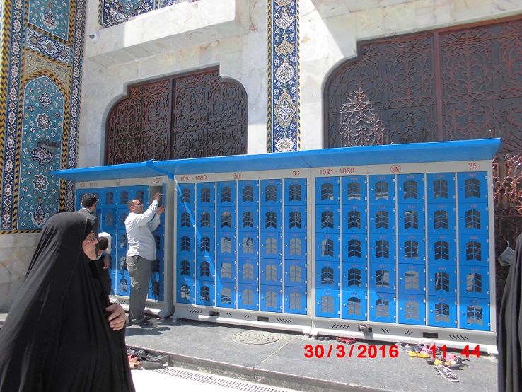 خزانات للأمانات حول الحائر الحسين وبين الحرمين الشريفين في كربلاء المقدسة (مصور)