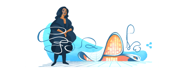 غوغل يحتفل بالمعمارية العراقية الراحلة زها حديد