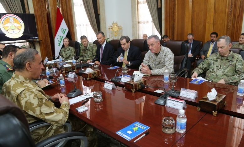 خالد العبيدي يستقبل رئيس أركان الجيوش الأمريكية بخصوص تحرير الموصل