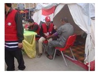 كربلاء :جمعية الهلال الأحمر العراقي تنشر 14مفرزة  اسعافية وخدمية  لزيارة العاشر  من محرم الحرام