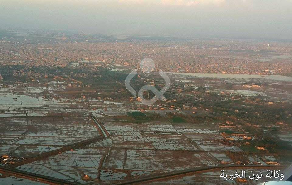 بغداد كما تظهر من الطائرة : المسطحات المائية في كل مكان !!
