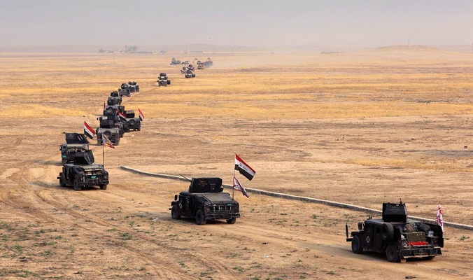 القوات العراقية تتقدم باتجاه الساحل الايسر لمدينة الموصل
