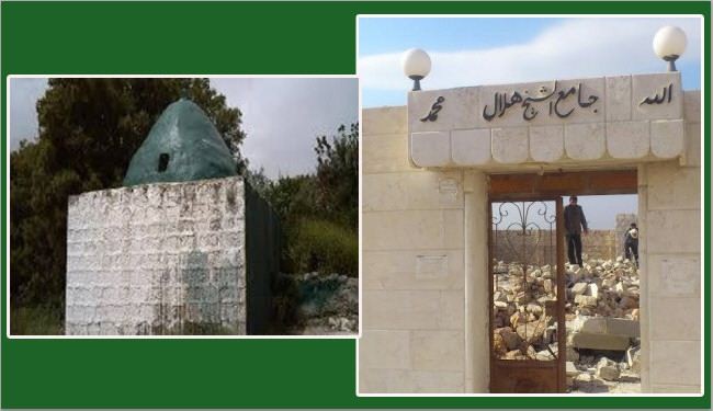 داعش تهدم مقام زوجة النبي ايوب بادلب وجامع الشيخ هلال بحلب