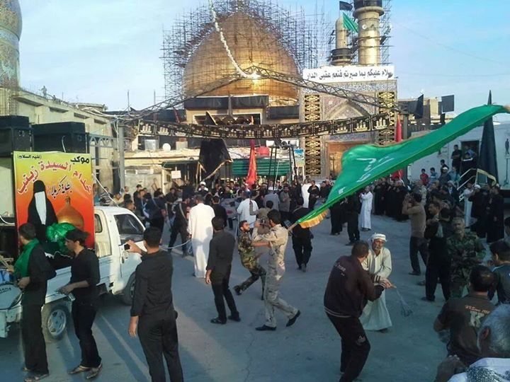 بالصور:سامراء تتنفس الصعداء .. والملايين تزحف نحو العسكريين ع