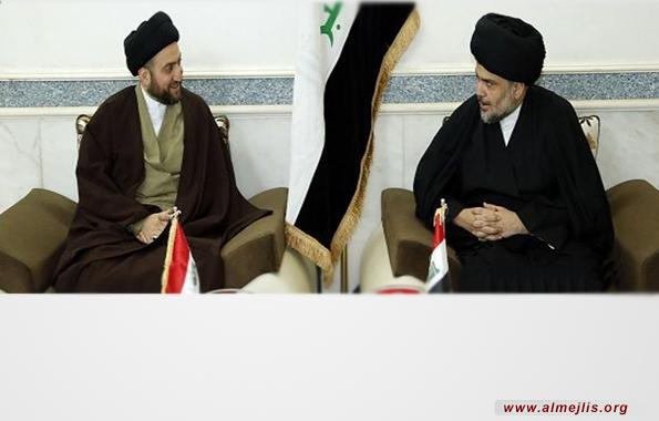 الحكيم والصدر يلتقيان ويتباحثان مرحلة ما بعد داعش +صورة