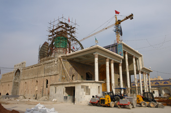 الكربلائي من سامراء: إننا سعداء بما تشهده العتبة العسكرية المقدسة من مراحل اعمار