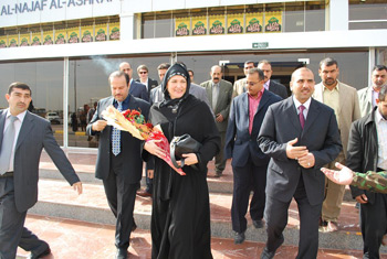 برلمانية ألمانية تزور النجف لبحث فرص الاستثمار فيها