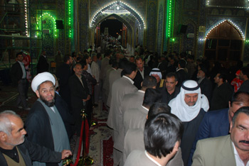 وصول 185 شخصية من مدينة  الموصل الى العتبة الحسينية المقدسة