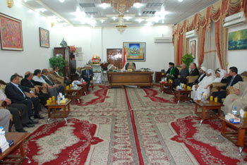 وفد استثماري خليجي لبناني يزور محافظ كربلاء الجديد