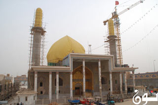 تقدم العمل بمشروع طارمتي حرم الإمامين العسكريين