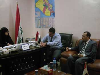 النائبة بشرى الكناني تستقبل مدير دائرة الماء و مدير هيئة النزاهة في كربلاء