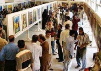 معرض شخصي للفنان التشكيلي خالد مطلك على قاعة البيت الثقافي في كربلاء