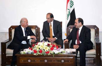 بايدن: احد اسباب زيارتي لبغداد هو لتحقيق اتفاق سياسي على قضايا هامة بين العرب والأكراد