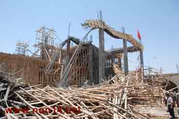 تشكيل لجنة تحقيقية لمعرفة ملابسات انهيار الخرسانة الاسمنتية لمرقد الحر الرياحي