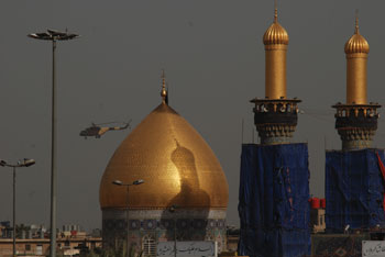 مروحيات عسكرية تشارك في تامين الزيارة الشعبانية والمصاب السعودي بانفلونزا الخنازير تجاوز مرحلة الخطر