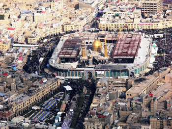 الوفد العماني في  كربلاء يعتبر خبر الاصابة بانفلونزا الخنازير مجرد كذبة