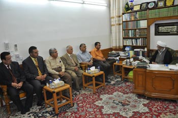 زيارة رسمية لمركز إحياء التراث العربي في جامعة بغداد للعتبة الحسينية المقدسة