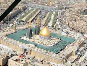 العتبتان الحسينية والعباسية المقدستان  تنعيان المرحوم السيد (عبد العزيز الحكيم )