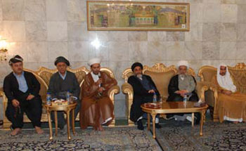 الشيخ الكربلائي يستقبل وفدا من وجهاء اقليم كردستان العراق ومحافظة ديالى