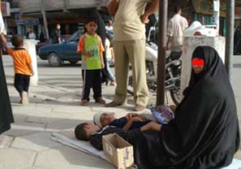 تقرير عن  تزايد ظاهرة الاستجداء بين الأوساط النسوية في كربلاء