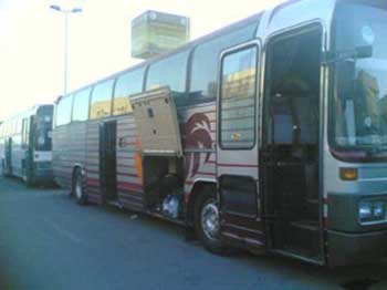 تظاهرة لسائقي النقل في كربلاء احتجاجا على قرار تحويلهم من المرآب العام إلى ساحة بديلة مملوكة لأشخاص خارج المدينة