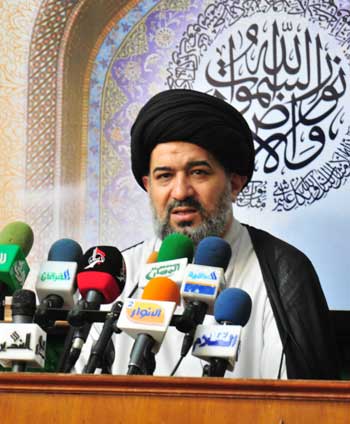 الصافي يدعو السياسيين بأن ينأوا وبأي موقع كانوا بأنفسهم عن كل ما يكدر صفو العراقيين