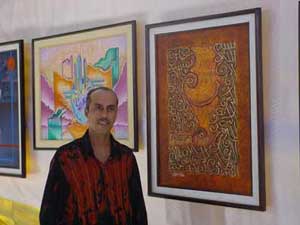 الفنان التشكيلي عايد ميران يقيم معرضه الشخصي الثالث في كربلاء