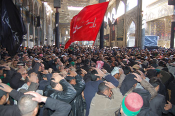 الصحن الحسيني الشريف يستقبل مواكب العزاء اليومية لإحياء ذكرى عاشوراء