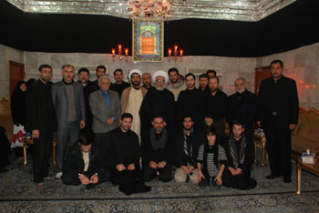 وفد إيراني مغترب يزور العتبة الحسينية : بعض أفراد عوائلنا مودعون في السجن في كاليفورنيا بسبب فعالياتهم الحسينية