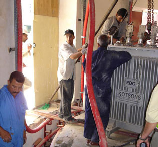 اجراء تغييرات  جذرية لمنظومة الكهرباء الخاصة بالعتبة العباسية المقدسة